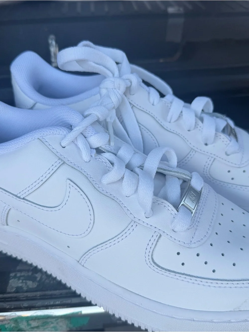 Nike Kids White Low-Top Sneakers